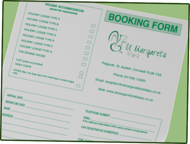 print booking form